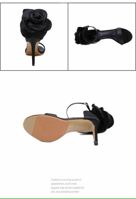 Sandały z kwiatem 2 kolory