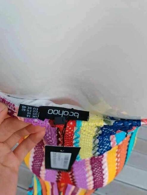 Kombinezon Boohoo M wielobarwny haft boho nowy z metką