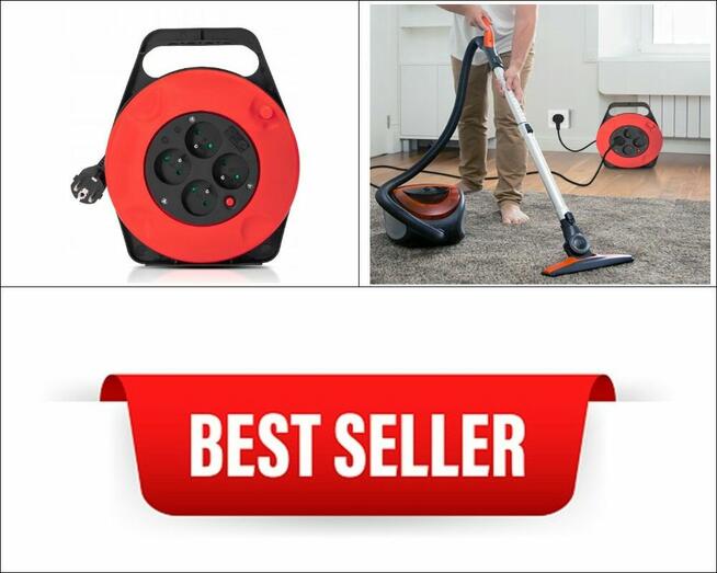 Przedłużacz 10m na bębnie