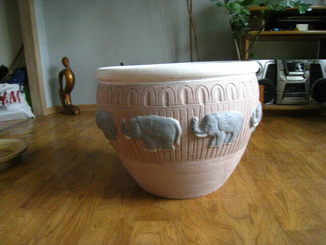 Donica ceramiczna 50x40 cm. z podstawką