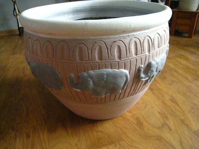 Donica ceramiczna 50x40 cm. z podstawką