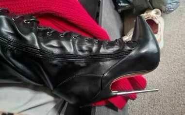 Kozaki wiązane kolory obcas 18 cm