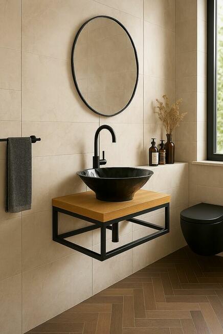 Stelaż pod konsolę blat umywalkę Boho na wymiar konsola łazi