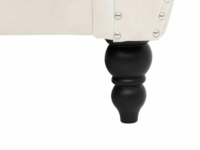 Sofa Welur Beżowy dla 3 osób