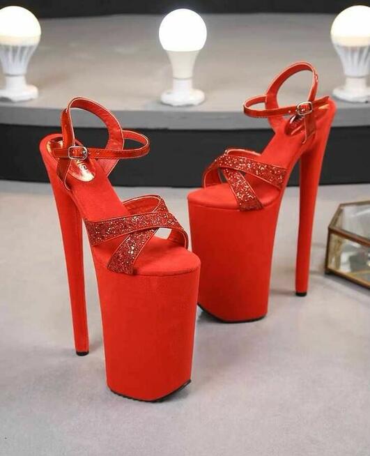 Sandały koturn 16 cm kolory