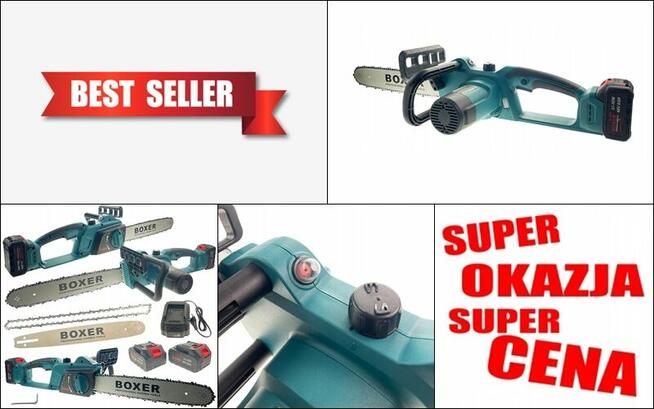 Piła łańcuchowa akumulatorowa 16 cali BOXER