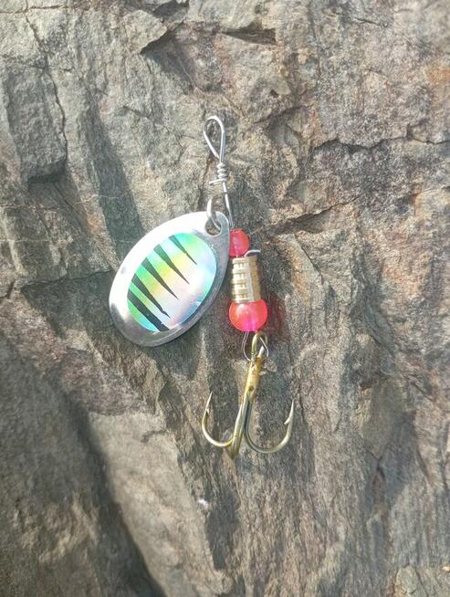 Blacha błystka spinning 16 szt w pudełku na zamek jakość