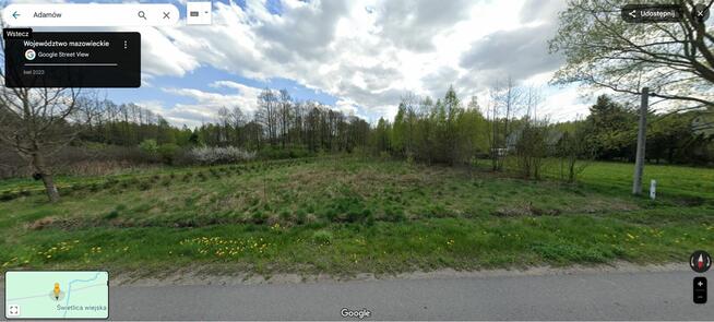 Duża działka budowlana z WZ, 3 000 m², Adamów k. Dobrego, pr
