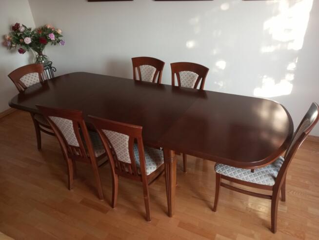 Okazja ! Piękny stół rozkładany z 6 krzesłami