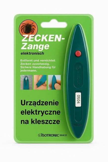 URZĄDZENIE ELEKTRYCZNE DO BEZPIECZNEGO USUWANIA KLESZCZY