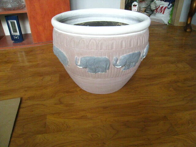 Donica ceramiczna 50x40 cm. z podstawką