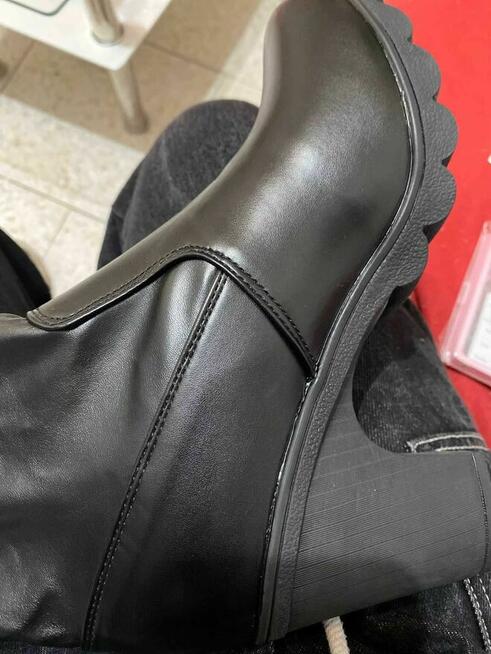 Kozaki z lycry czarne