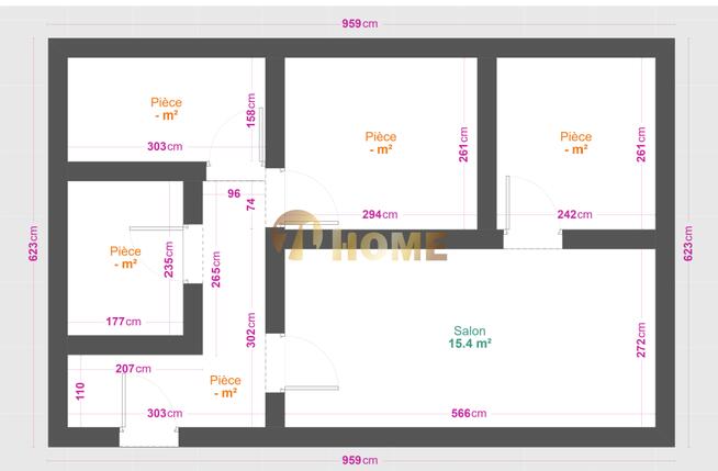 3 pokoje do remontu • 47 m² • ul. Wolności • 255 000 zł