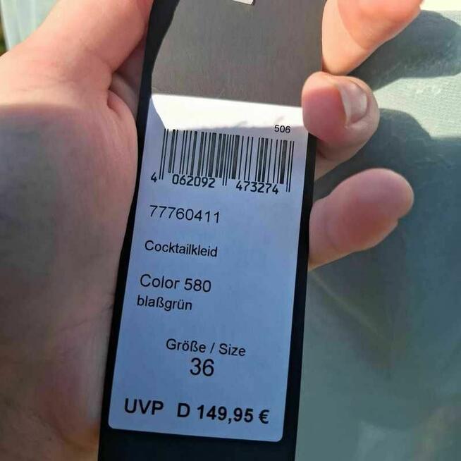 Szałwiowa sukienka tiulowa Swing S