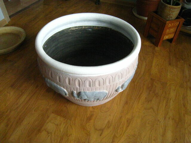 Donica ceramiczna 50x40 cm. z podstawką