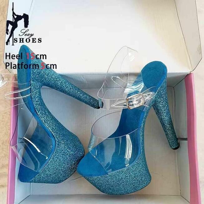 Sandały wyskoki obcas 15 cm