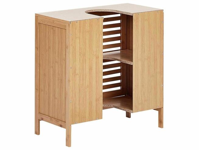 Szafka pod umywalkę Drewno bambusowe 60 cm Jasnobrązowy