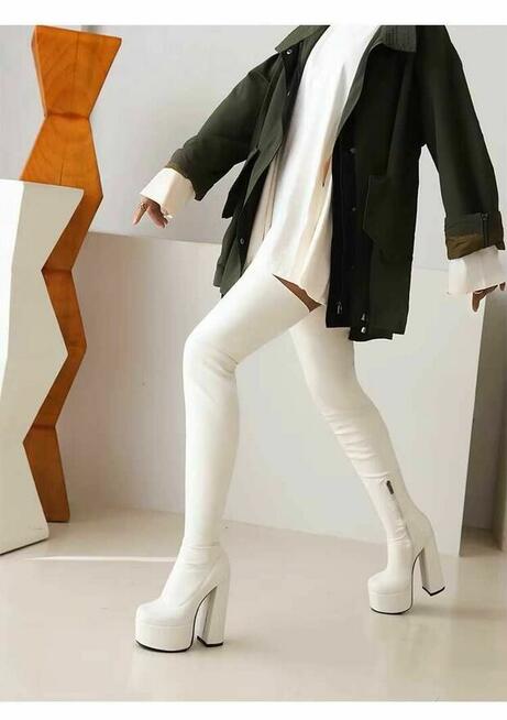 Kozaki na wysokim słupku 3 kolory