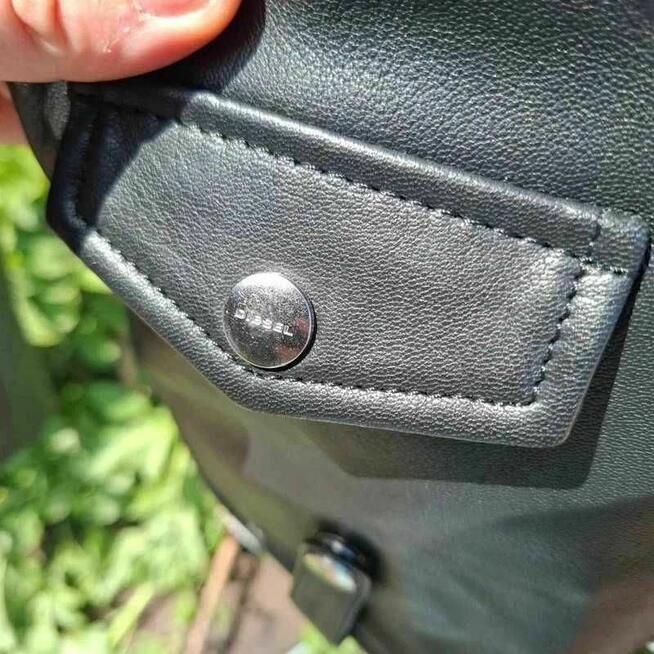 Skórzana kurtka Diesel z koziej skóry – nowa