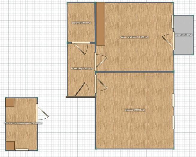 Sprzedam mieszkanie 50,4 m² – Oliwa, ul. Grottgera – ogródek