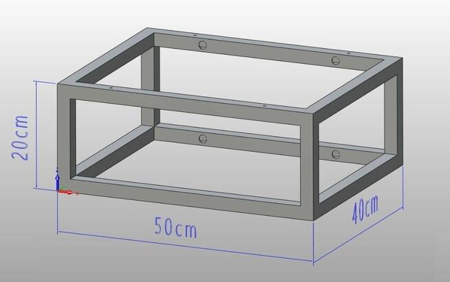 Stelaż pod konsolę blat umywalkę Boho na wymiar konsola łazi
