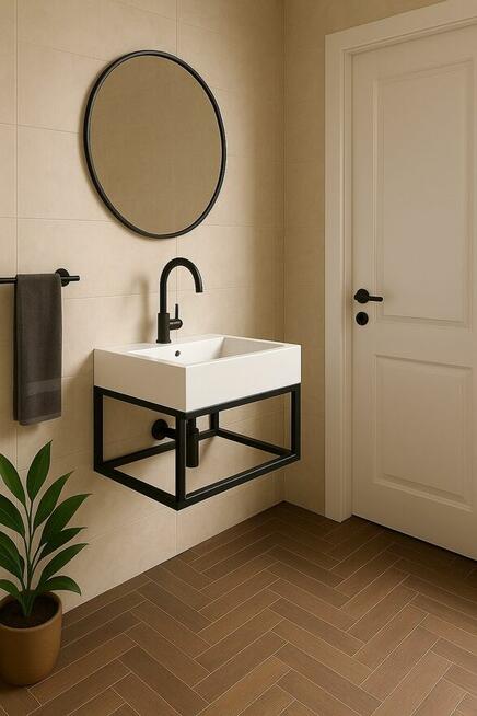 Stelaż pod konsolę blat umywalkę Boho na wymiar konsola łazi