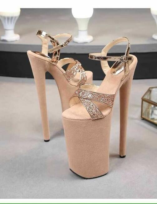 Sandały koturn 16 cm kolory