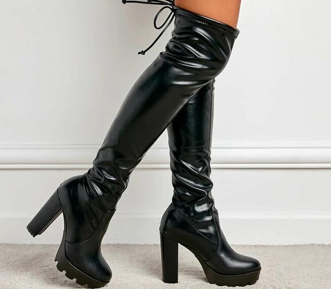 Kozaki w 2 kolorach czarne panterka