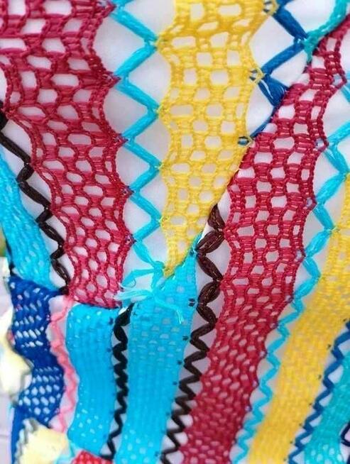 Kombinezon Boohoo M wielobarwny haft boho nowy z metką