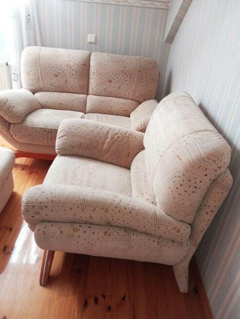 Okazja ! Komplet mebli: sofa, fotel, pufa