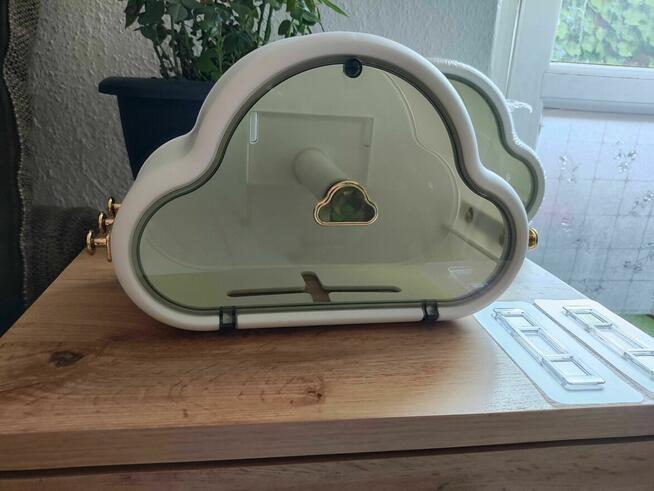 Uchwyt na papier toaletowy scienny na ścianę wieszak półka