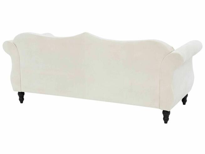 Sofa Welur Beżowy dla 3 osób