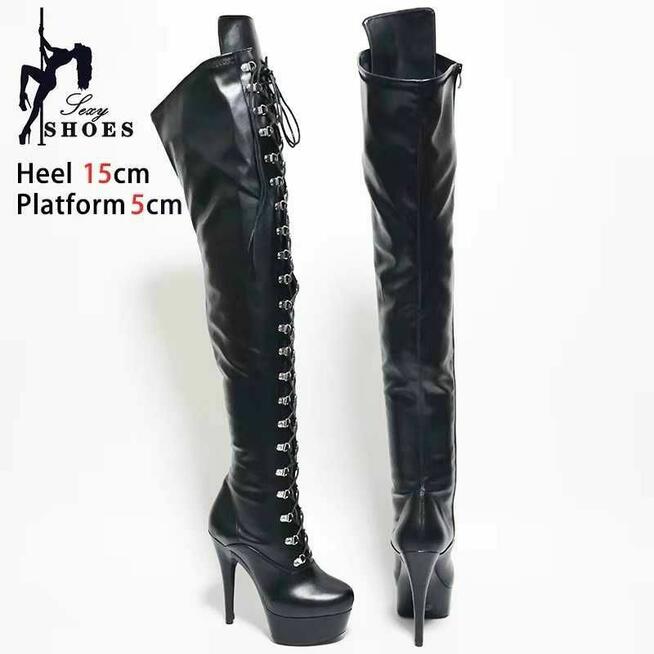 Kozaki za kolano wiązane KOLORY