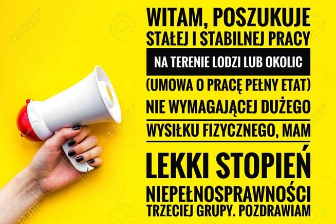POSZUKUJE PRACY ( PROBLEMY Z KRĘGOSŁUPEM )