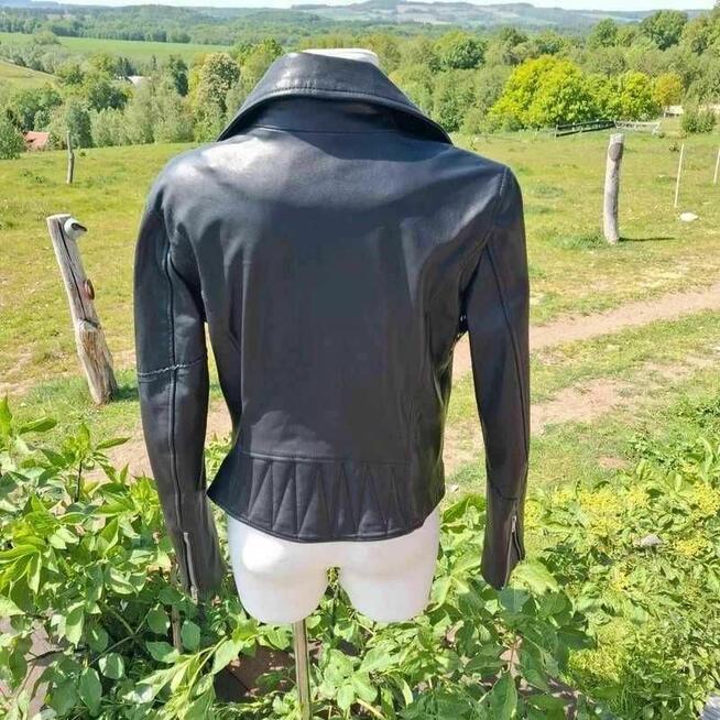 Skórzana kurtka Diesel z koziej skóry – nowa