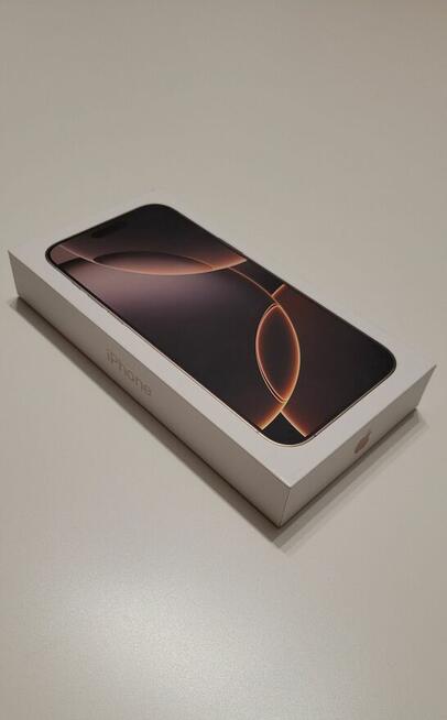 Nowy iPhone 16 Pro Max 1TB z gwarancją, kolor Desert Titanium