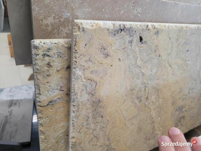 Trawertyn Scabos szczotkowany i dłutowany komplet 0,742 m2