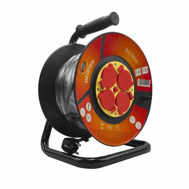 Przedłużacz na metalowym bębnie 50 m