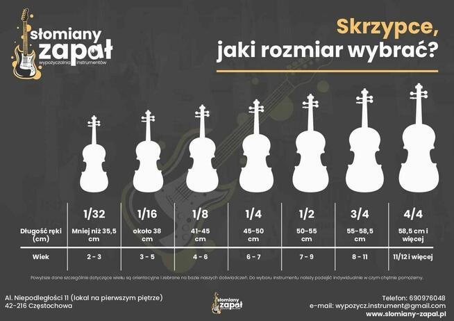 Skrzypce do nauki i ćwiczeń. Wypożyczalnia z dostawą.