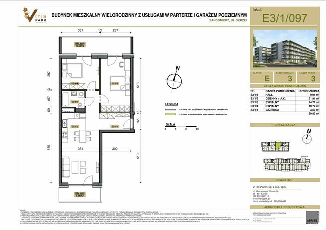 Wykończony apartament Sandomierz Vitis Park - bez PCC