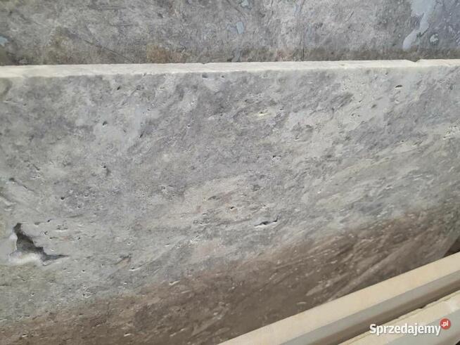 Płytki Trawertyn Silver Ash szlifowane i wypełniane komplet