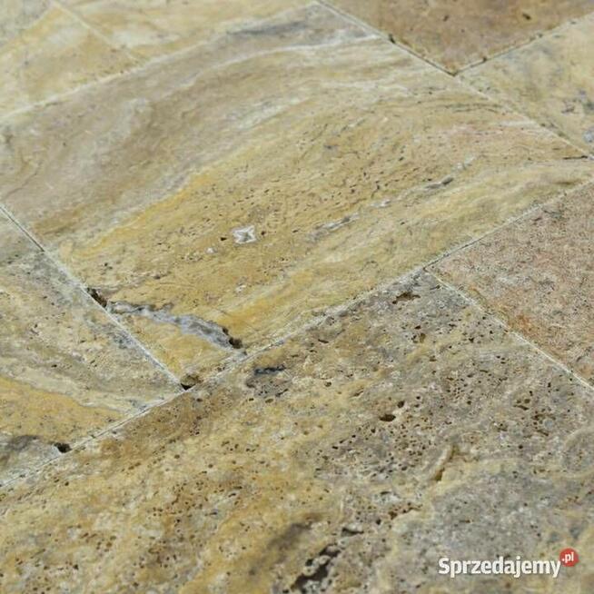 Trawertyn Scabos szczotkowany i dłutowany komplet 0,742 m2