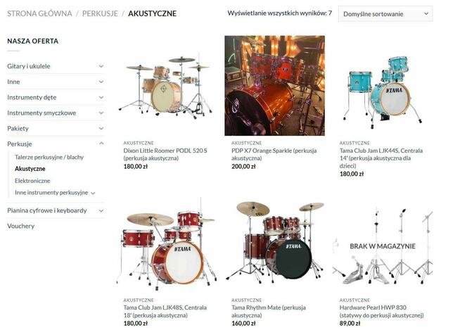 Perkusja Tama/Dixon/PDP. Nie kupuj, wypożycz! Wysyłka