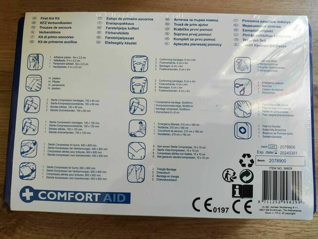 Apteczka Pierwszej Pomocy Comfort samochodowa 41 elementów