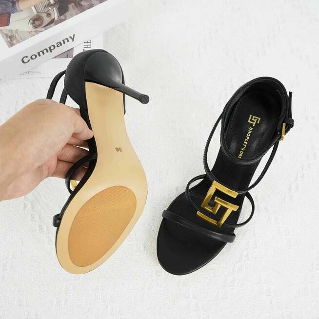 Sandały kolory wysoki obcas 10 cm