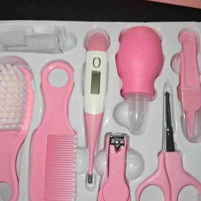 Zestaw pielęgnacyjny 10w1 dla niemowlaka – różowy, nowy