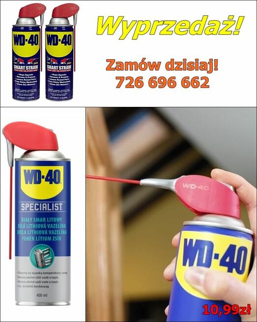 WD 40 - zdj z aplikatorem i bez