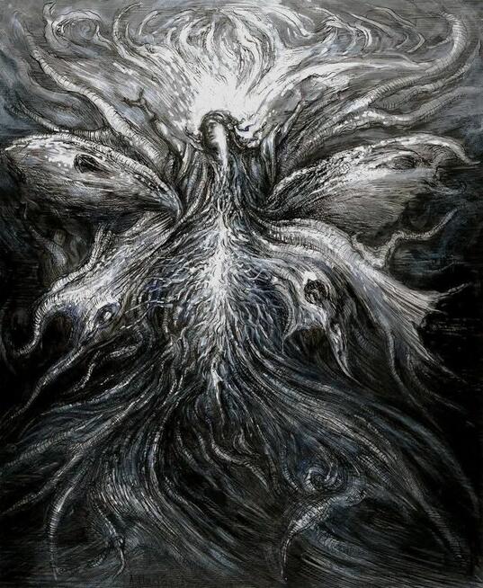 Rysunek - Wiła z cyklu Mitologia Słowian
