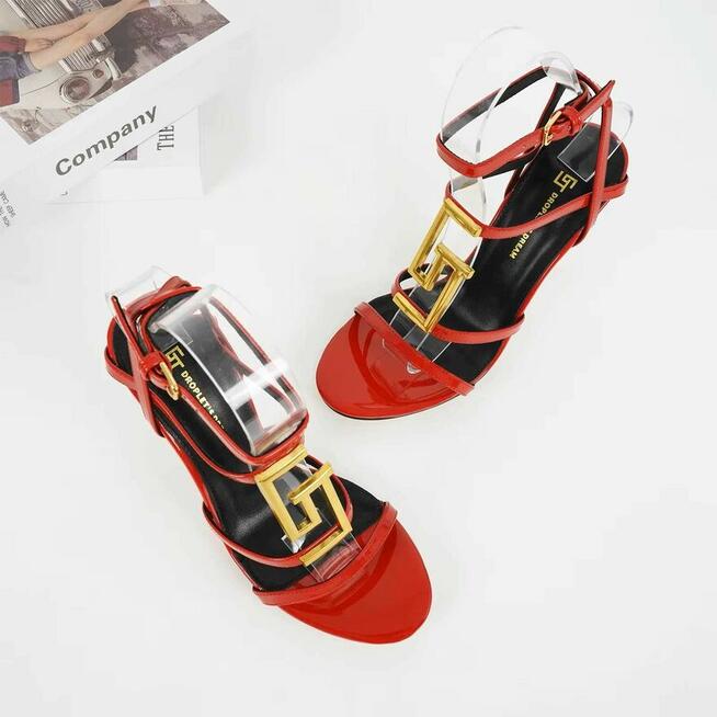 Sandały kolory wysoki obcas 10 cm