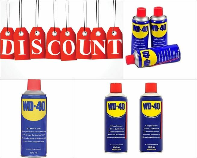 WD 40 - zdj z aplikatorem i bez